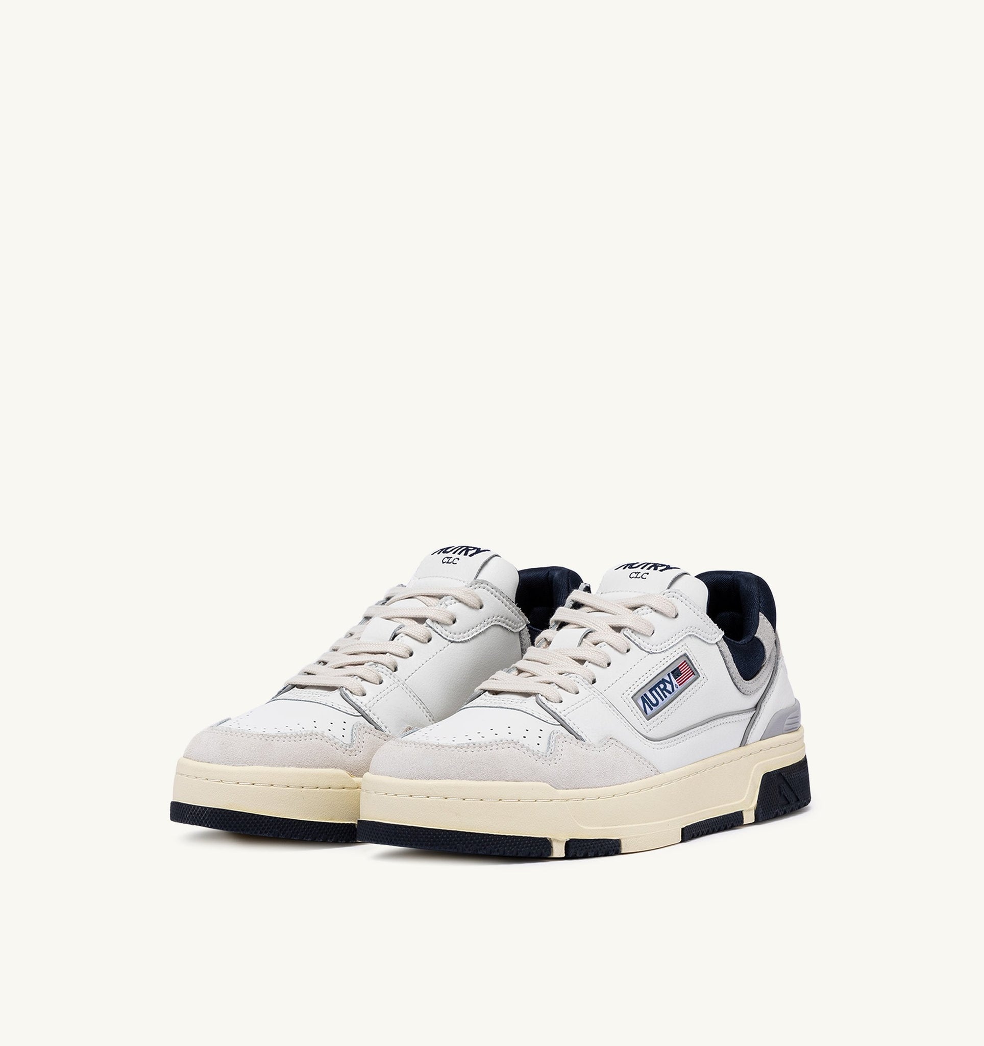 CLC Low en cuir et suède Blanc/Space