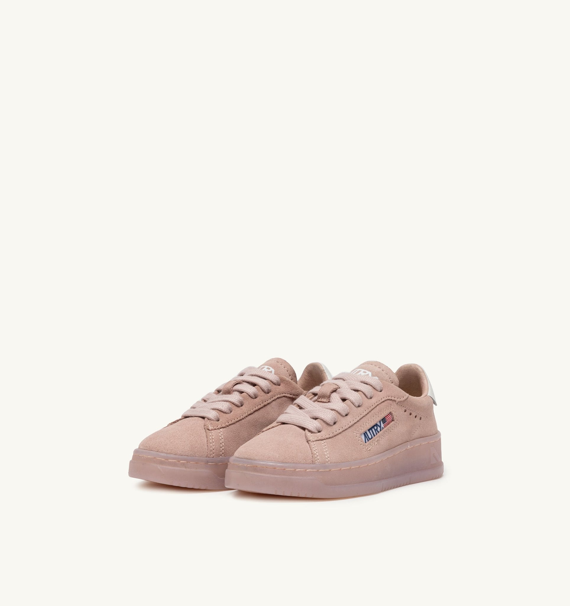 Dallas Kids Low en suède Powder Pink