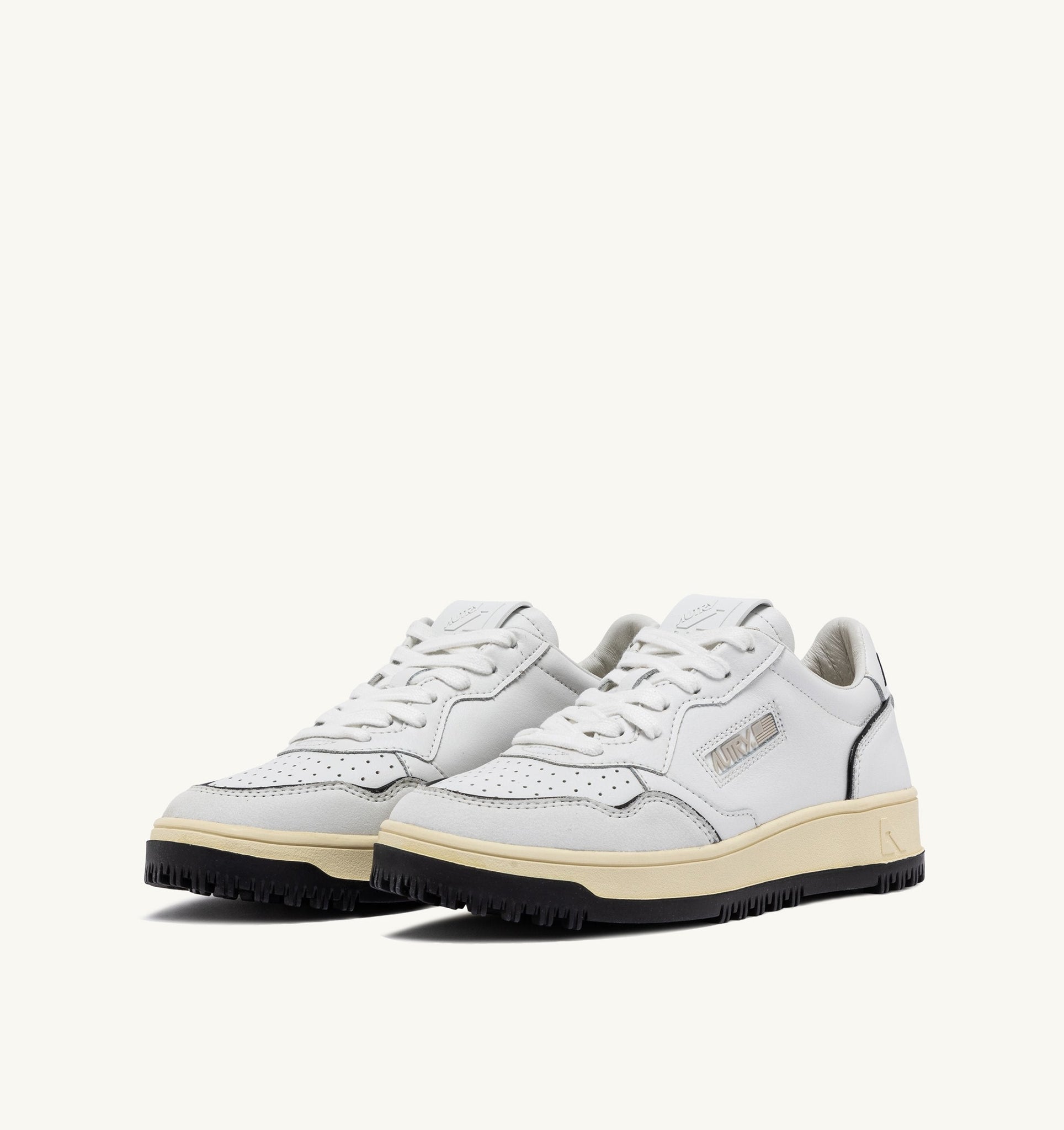 Golf Low en cuir Blanc/Noir