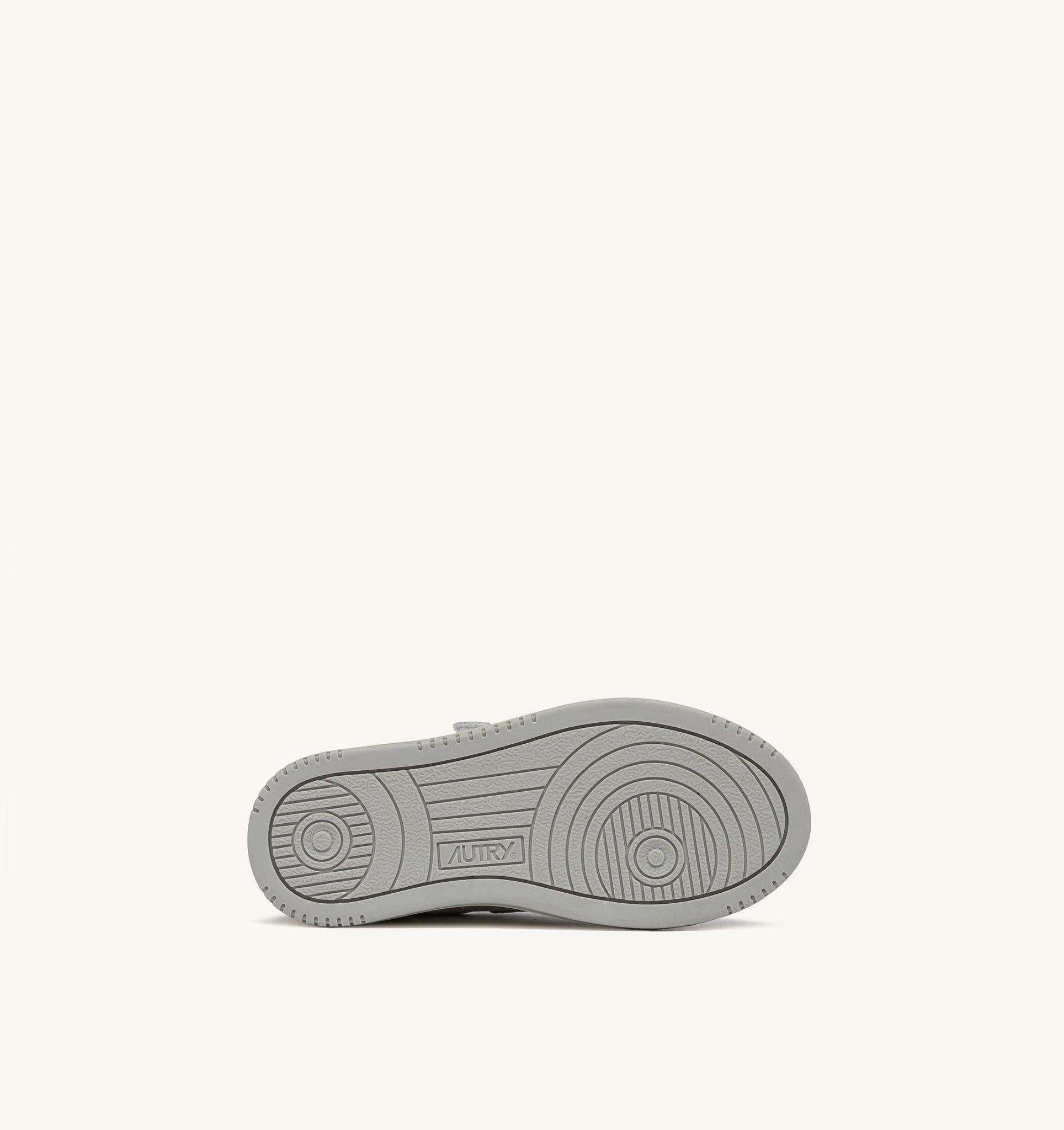 Kidstripes Low en cuir Blanc/Gris Clair