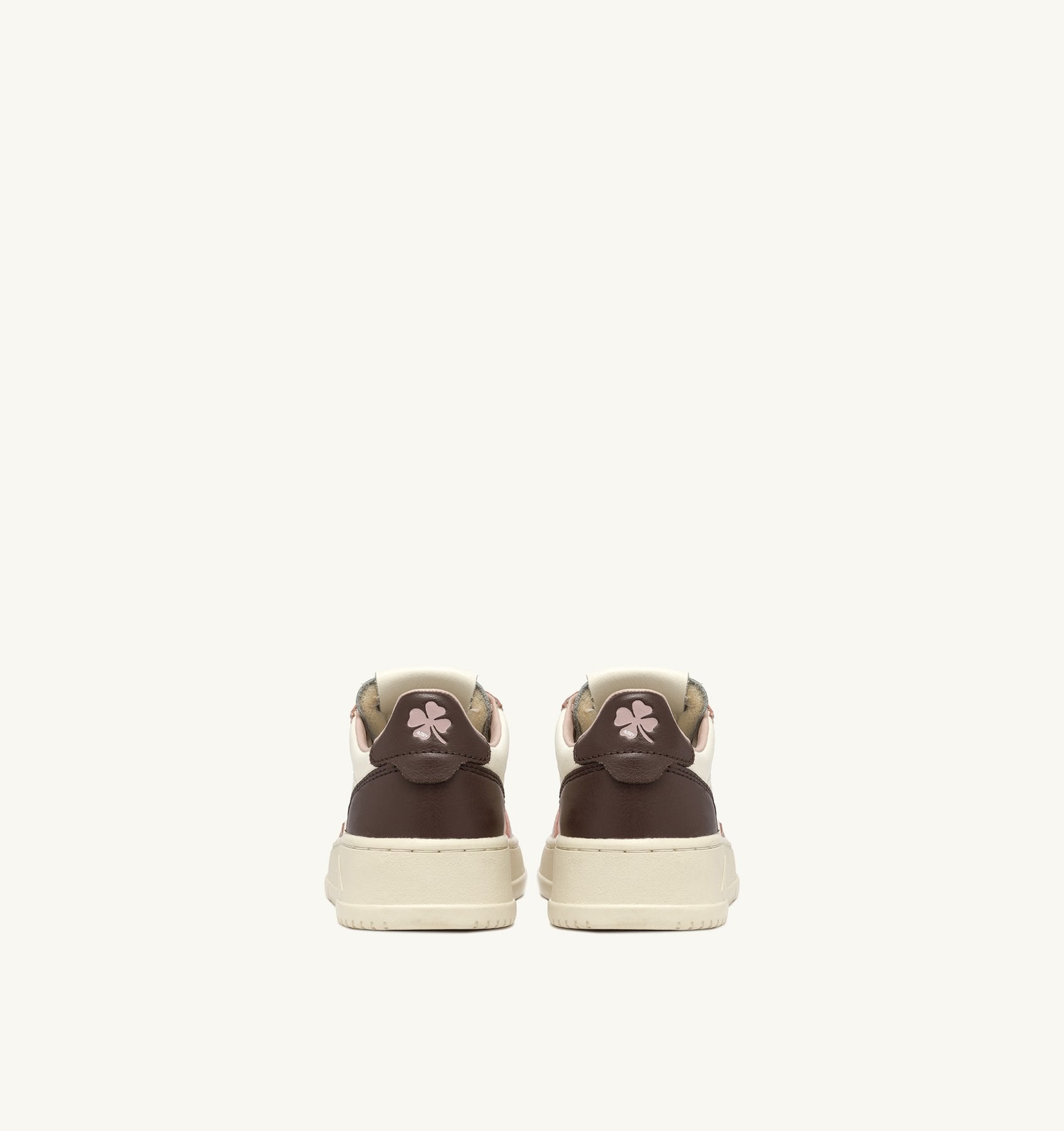 Medalist Kids Low en cuir Blanc/Marron/Rose Poudré