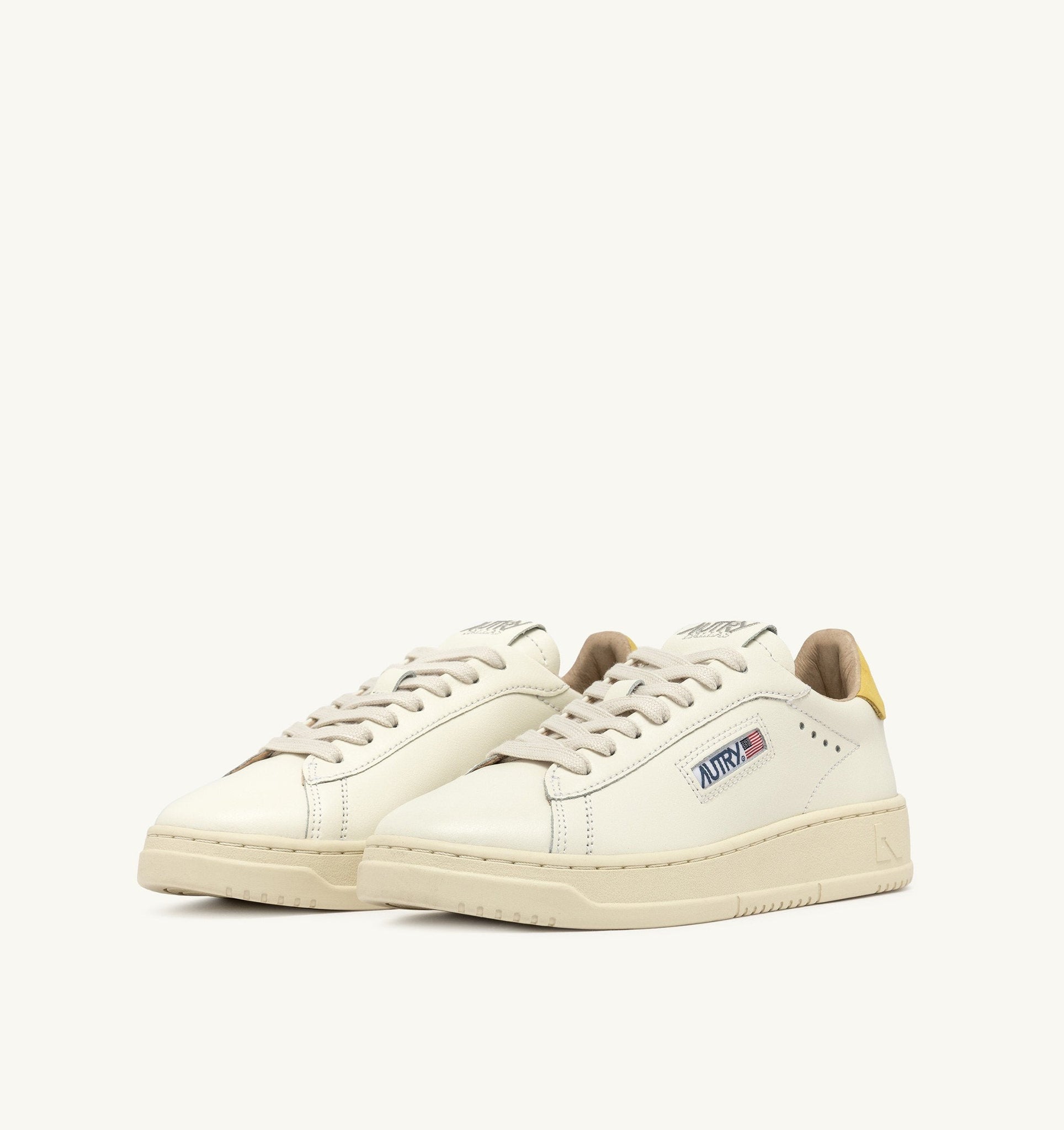 Dallas Low en cuir Marshmallow/Buttercup