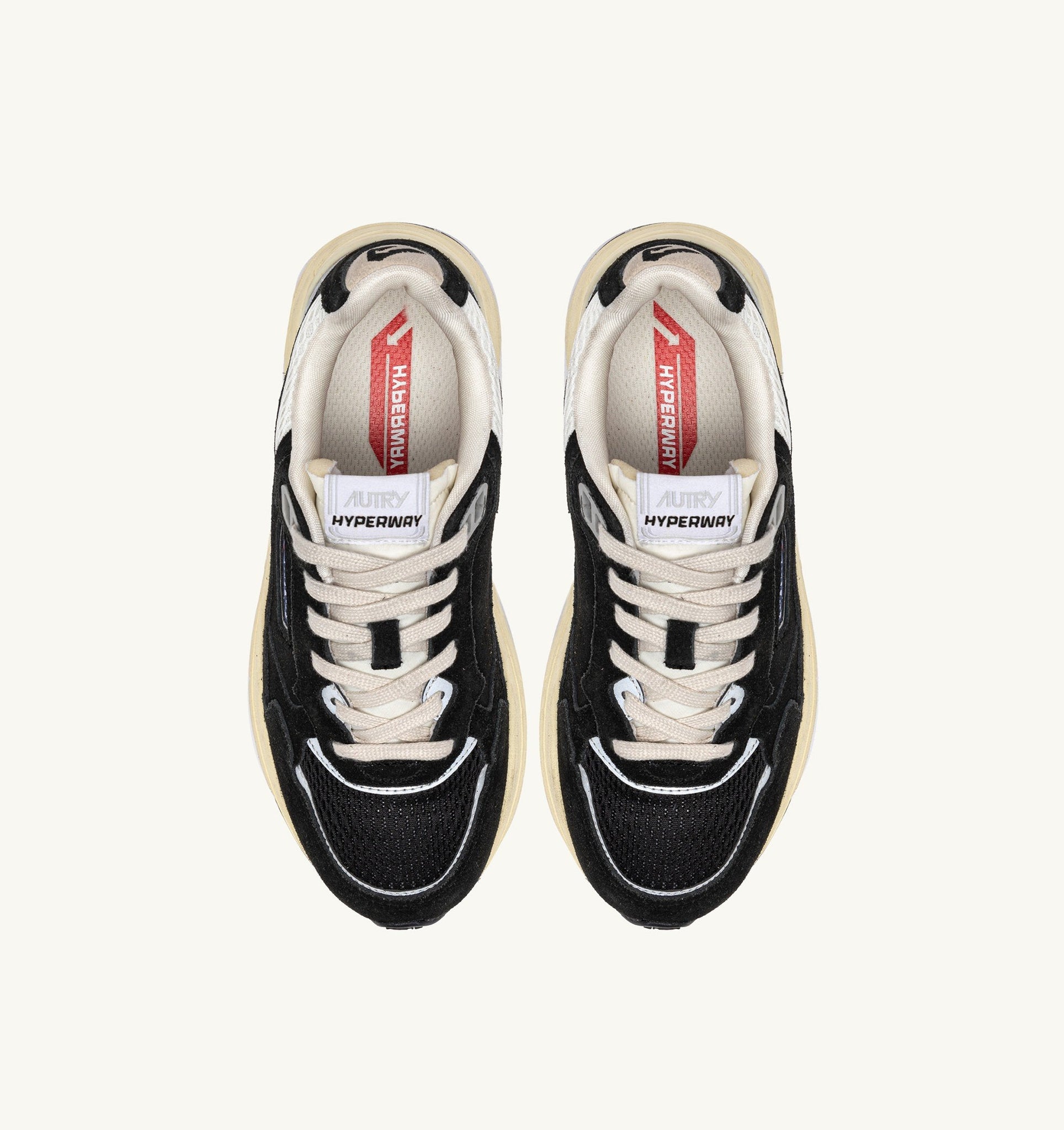 Hyperway en mesh et suède Noir/Argent