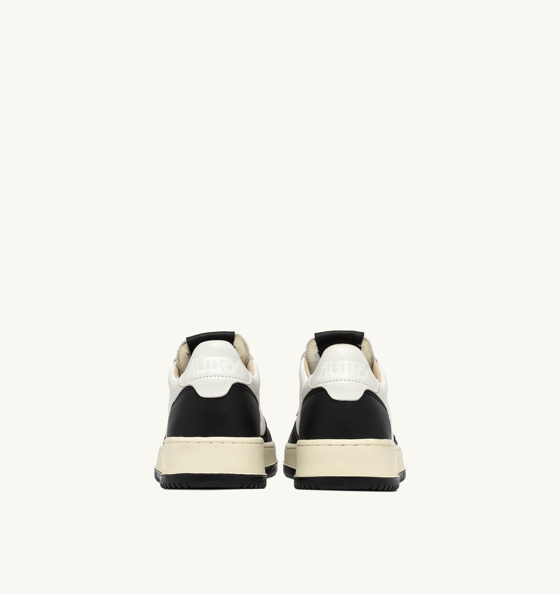 Medalist Low en cuir Blanc/Noir