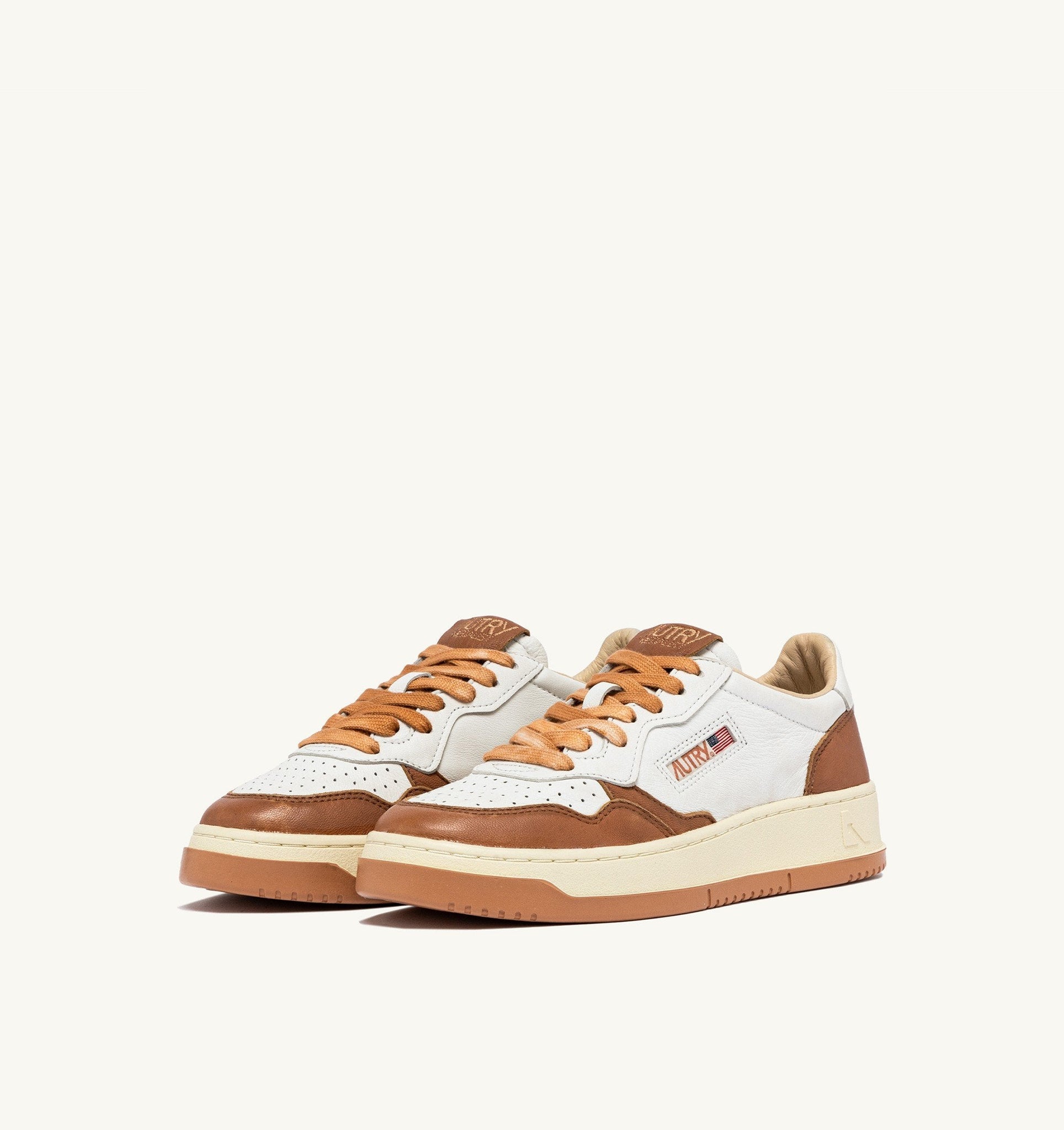 Medalist Low en cuir Blanc/Sandstorm
