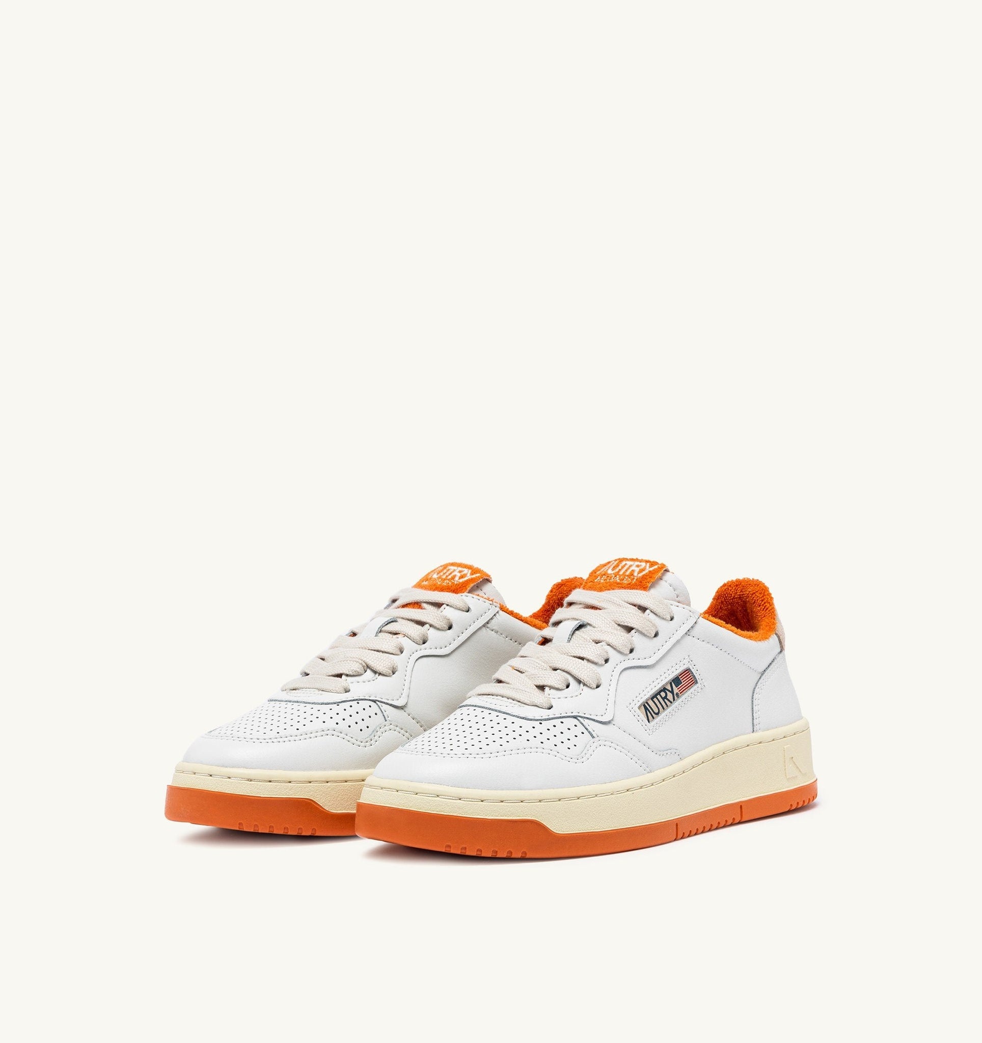 Medalist Low en cuir Blanc/Ambergow