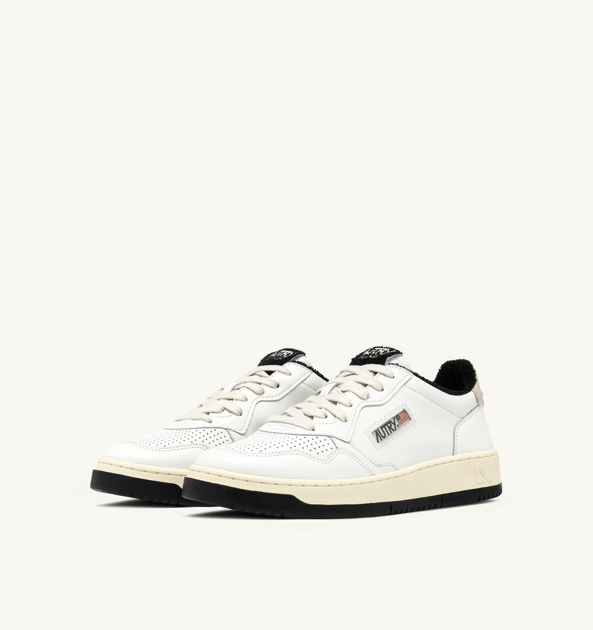 Medalist Low en cuir Blanc/Noir