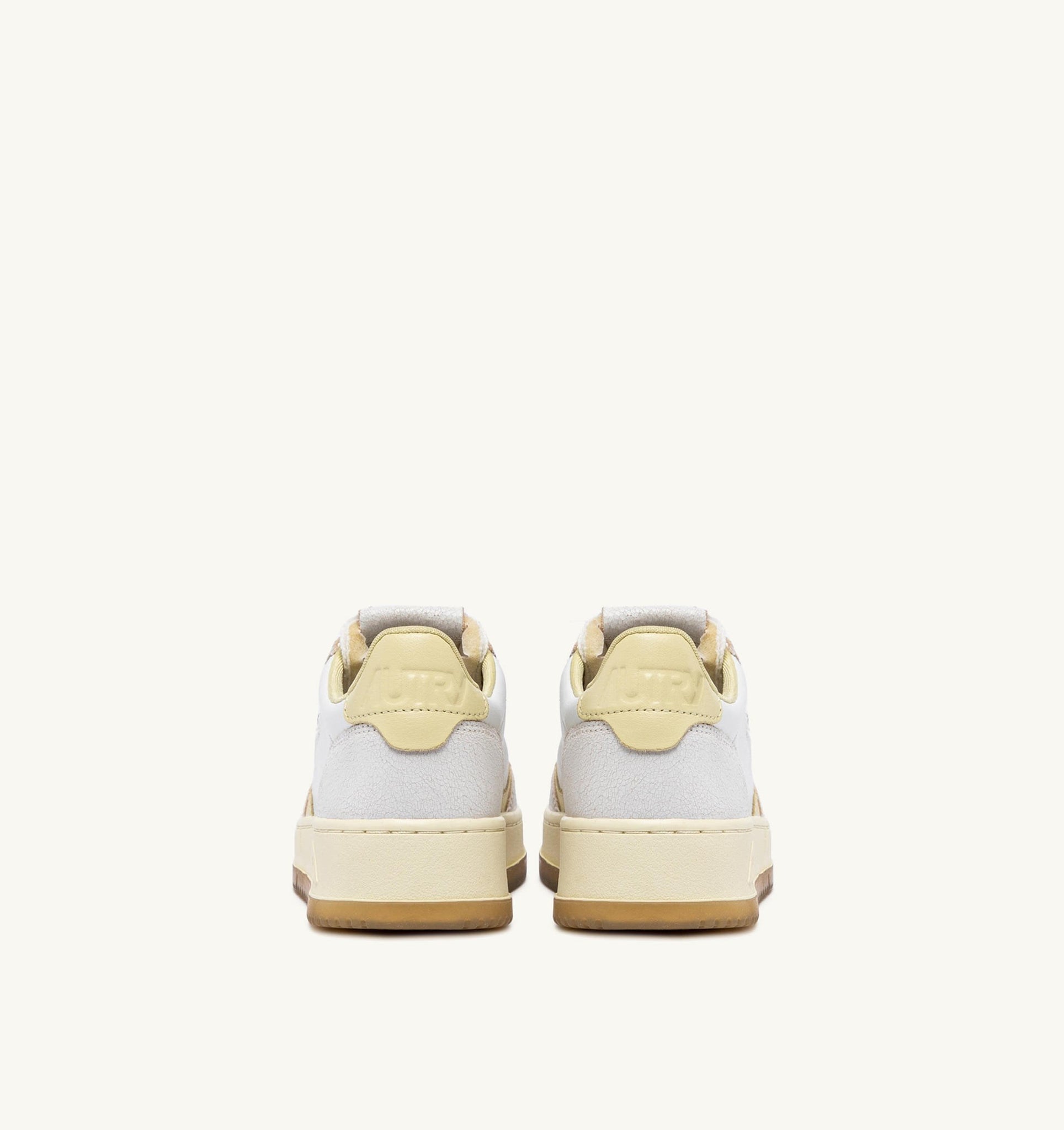 Medalist Low en cuir et mesh Blanc/Hay