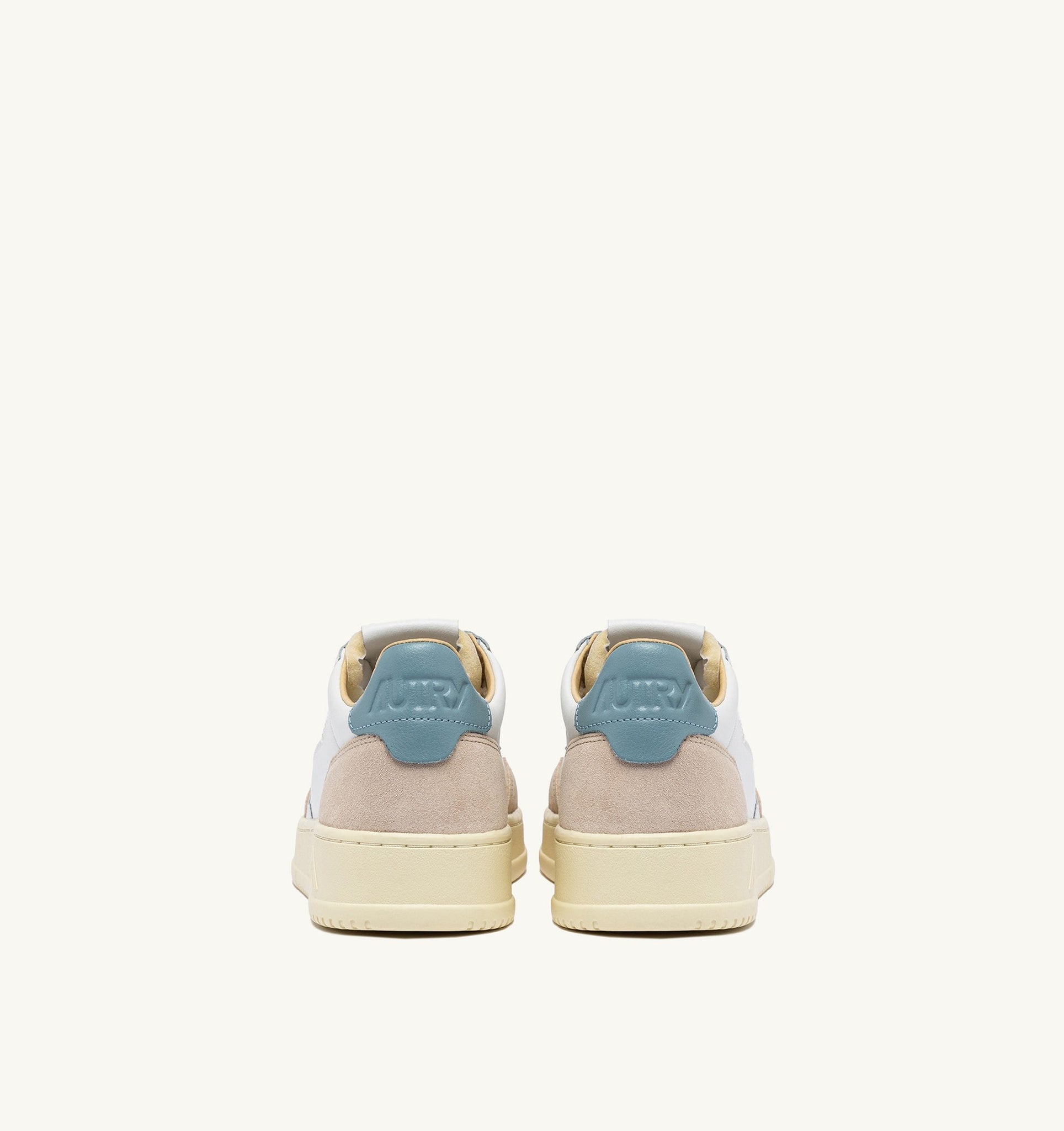 Medalist Low en cuir et suède Blanc/Silver Blue