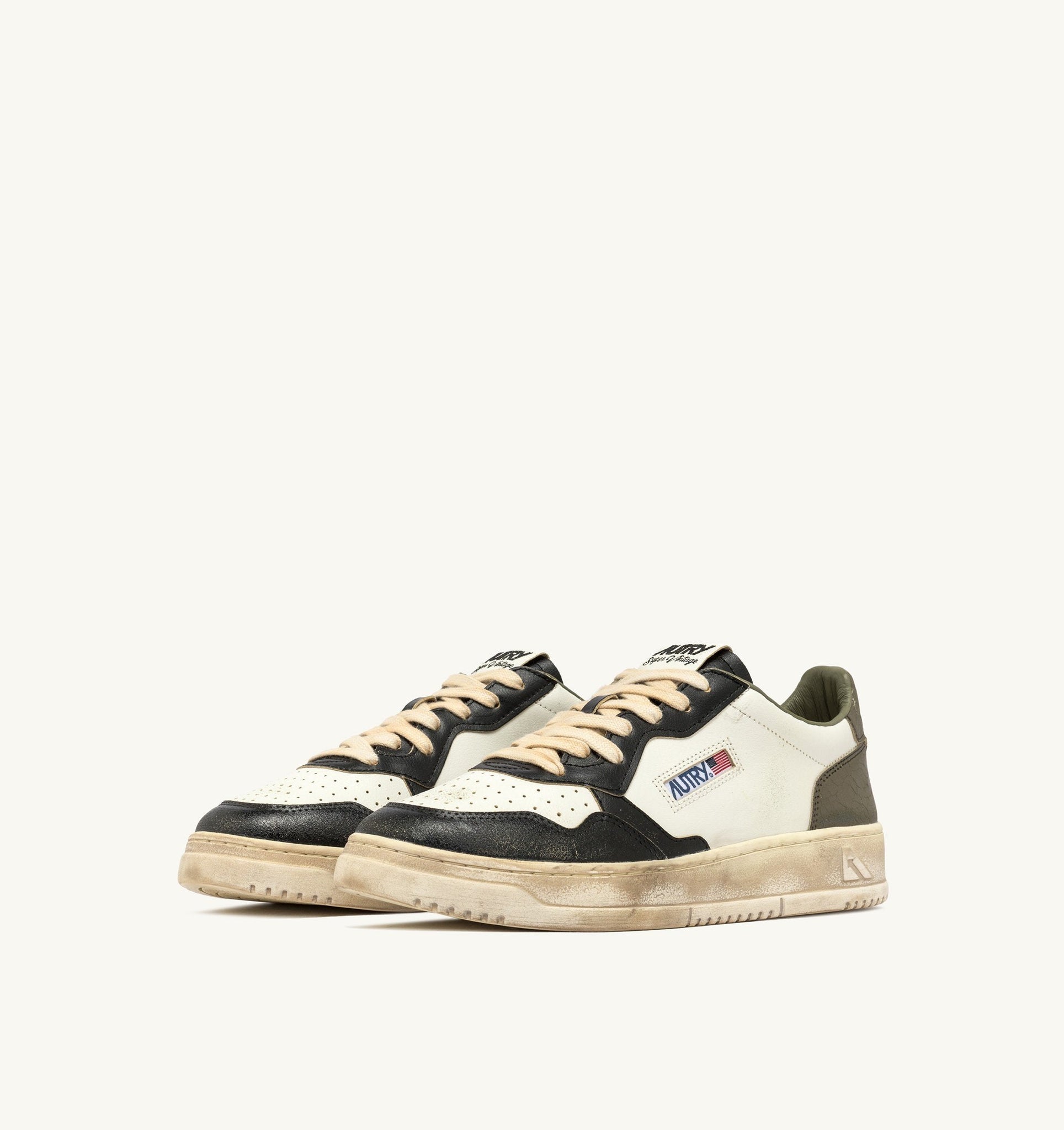 Medalist Low Super Vintage Blanc/Covert Green/Noir