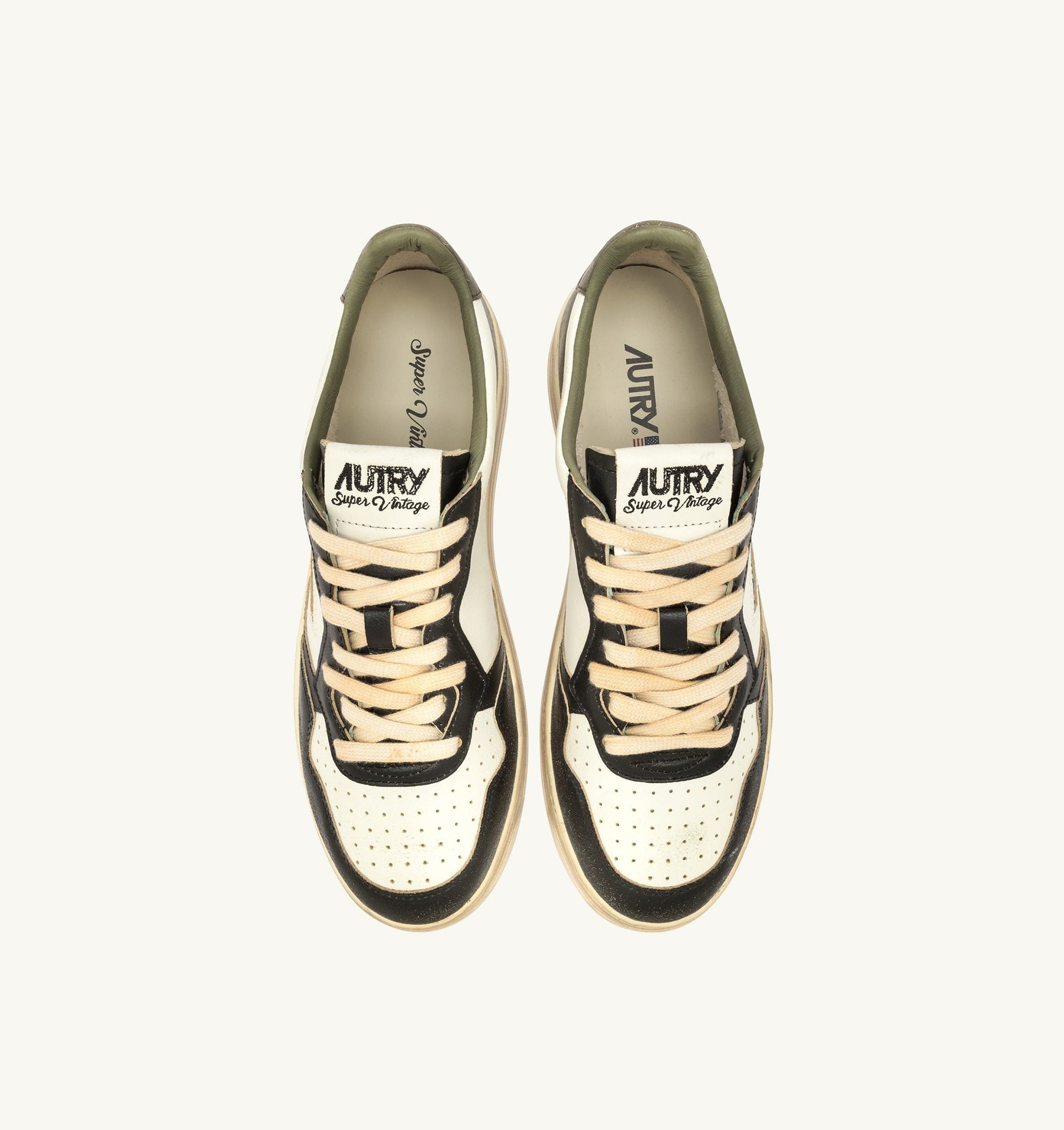 Medalist Low Super Vintage Blanc/Covert Green/Noir
