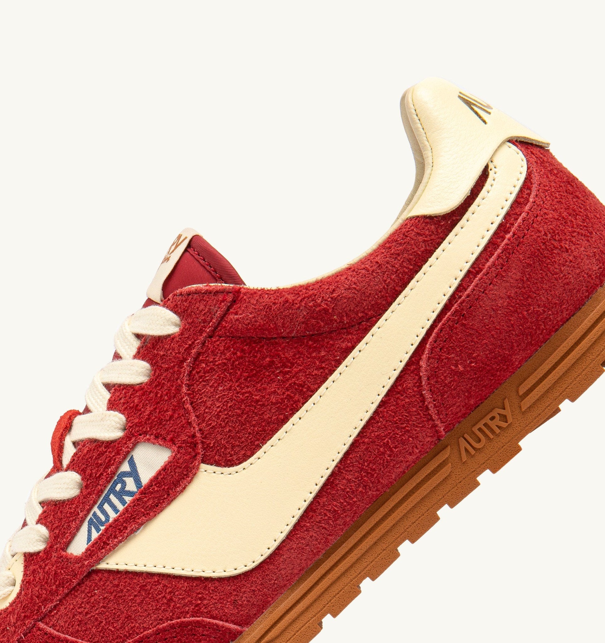 Windspin en suède et cuir Imperial Red/Rutabaga