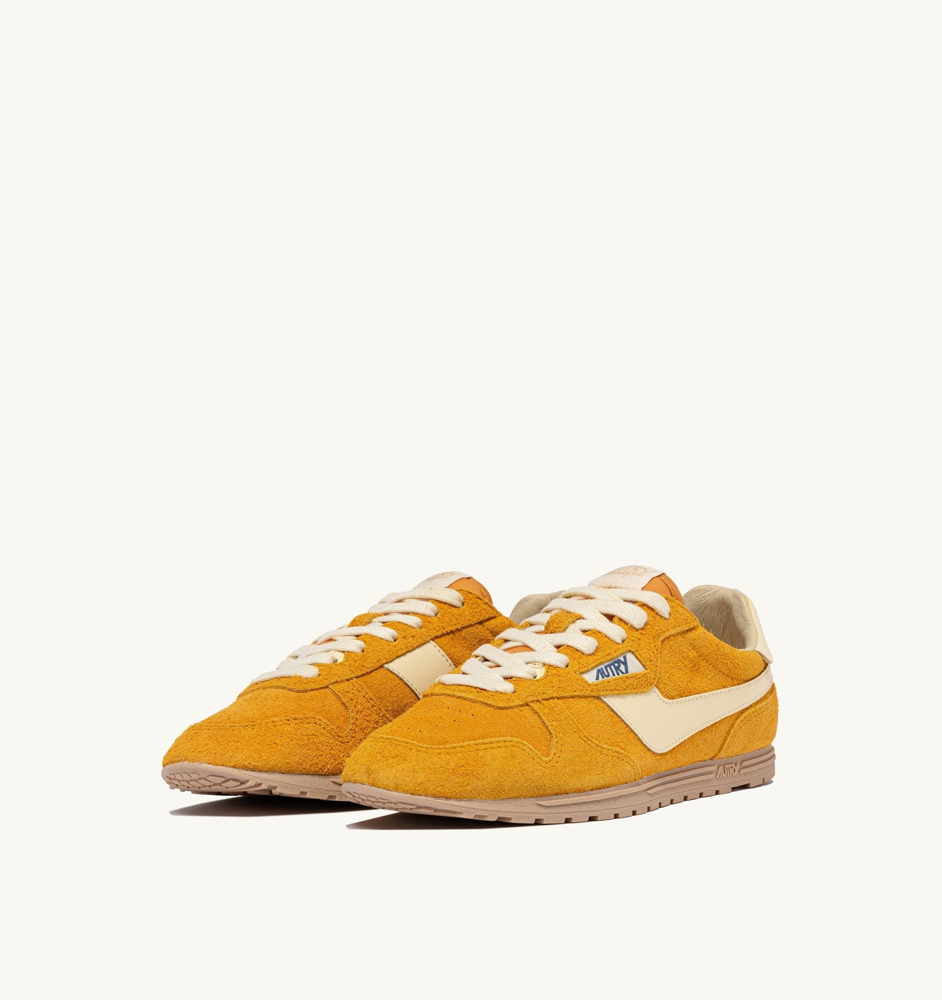 Windspin en suède et cuir Mineral Yellow/Rutabaga