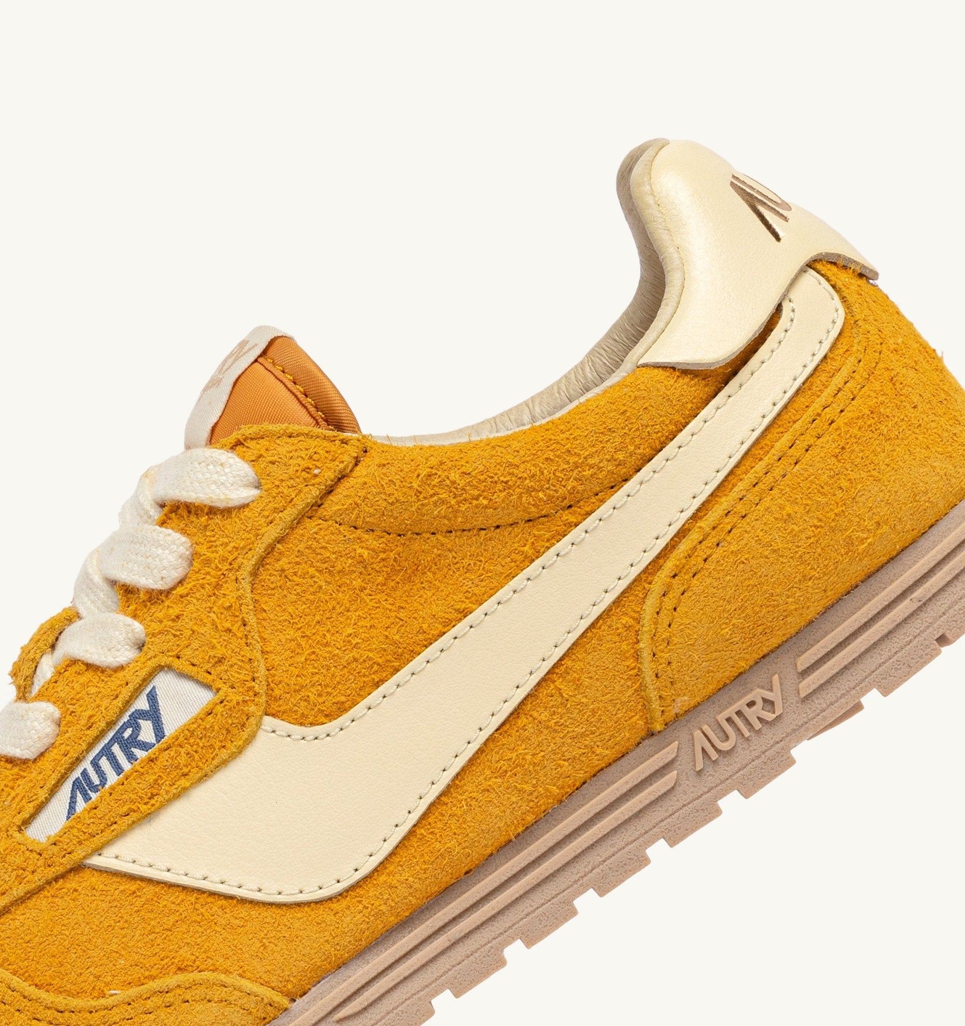 Windspin en suède et cuir Mineral Yellow/Rutabaga