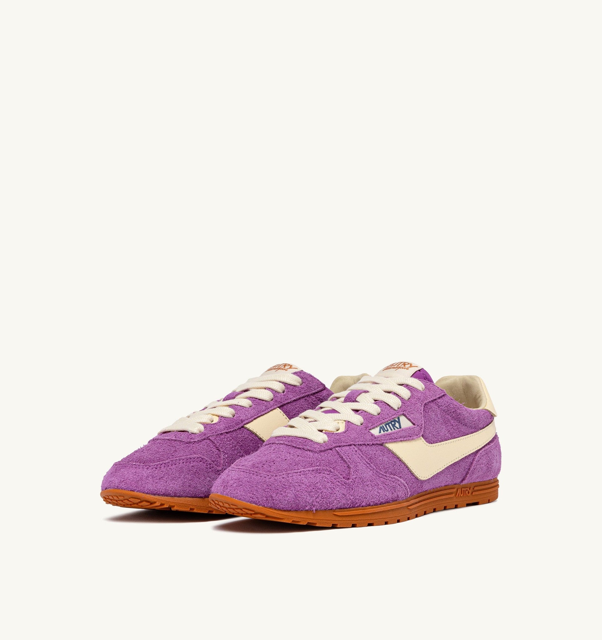Windspin en suède et cuir Violet/Rutabaga
